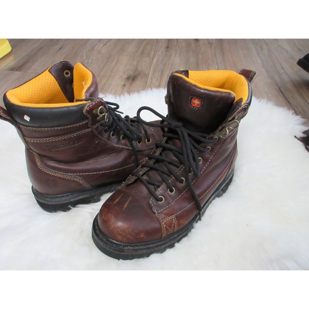 WENGER Men's 7.5 GRIP Leather Boots Style# MS6152.70 - Vintage (?)